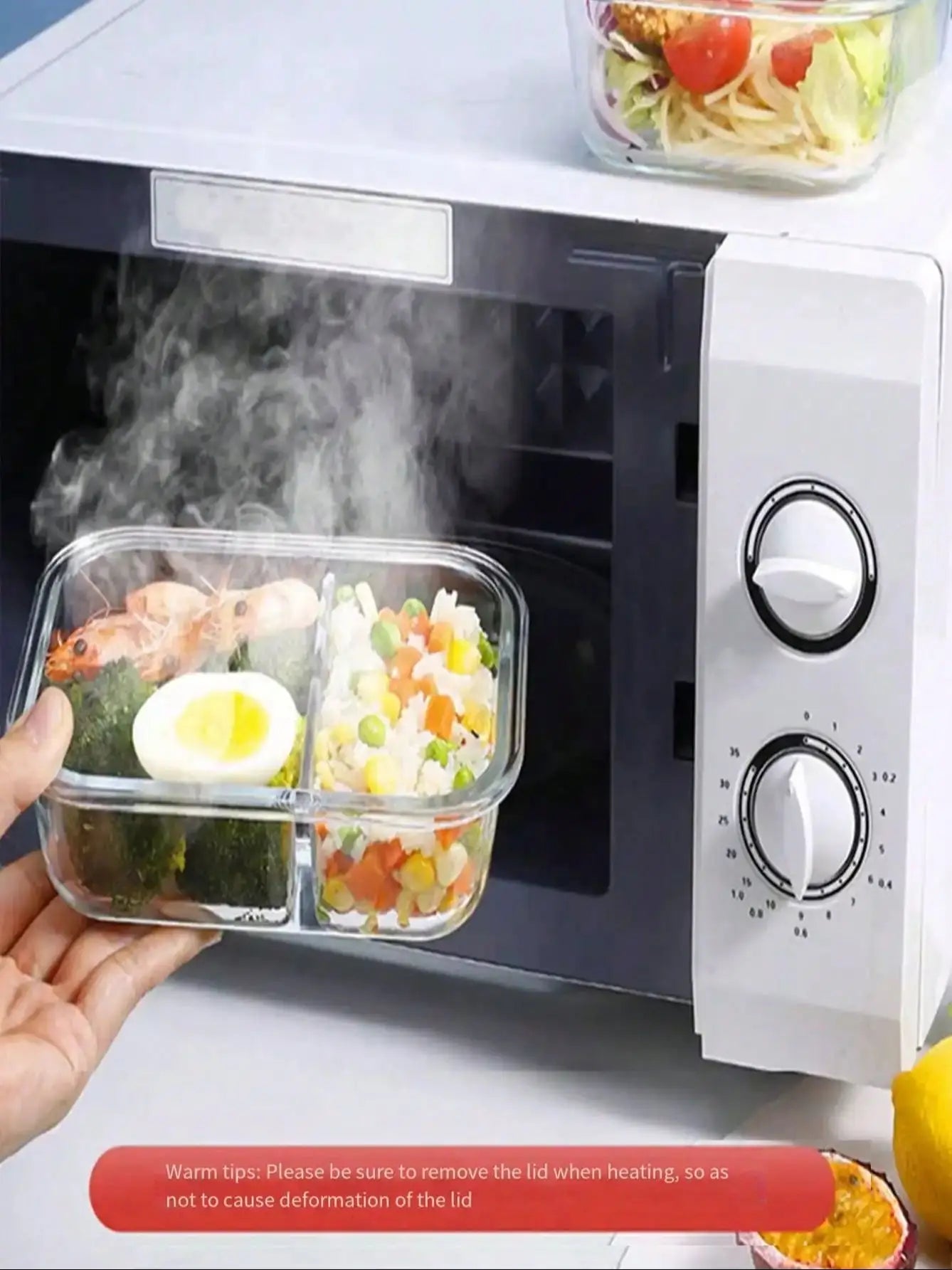 Glass Meal Prep Containers with Lids — Fridge & Dishwasher Safe