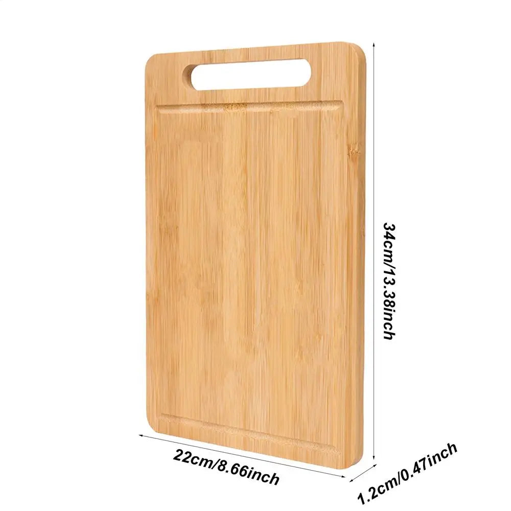 Natural Wooden Chopping & Serving Board (Double-Sided)