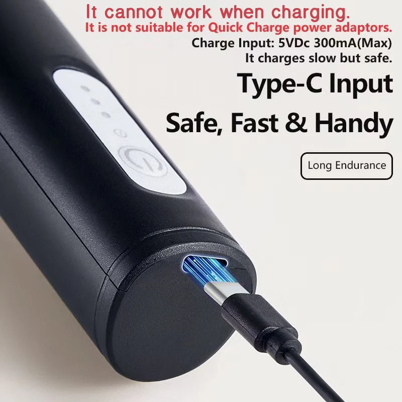 Rechargeable Electric Milk Frother — 3-Speed Handheld Whisk