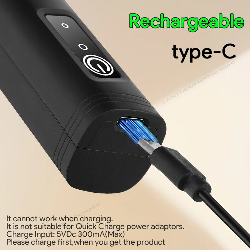 Rechargeable Electric Milk Frother — 3-Speed Handheld Whisk