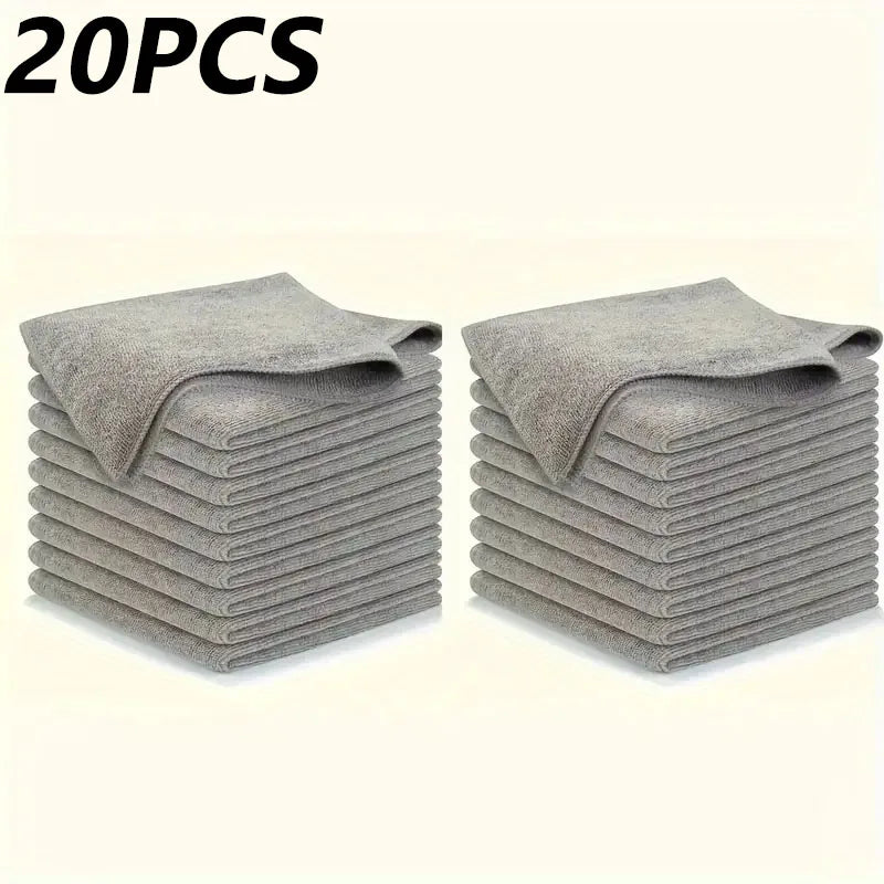 Reusable Microfiber Cleaning Cloths (Lint-Free)