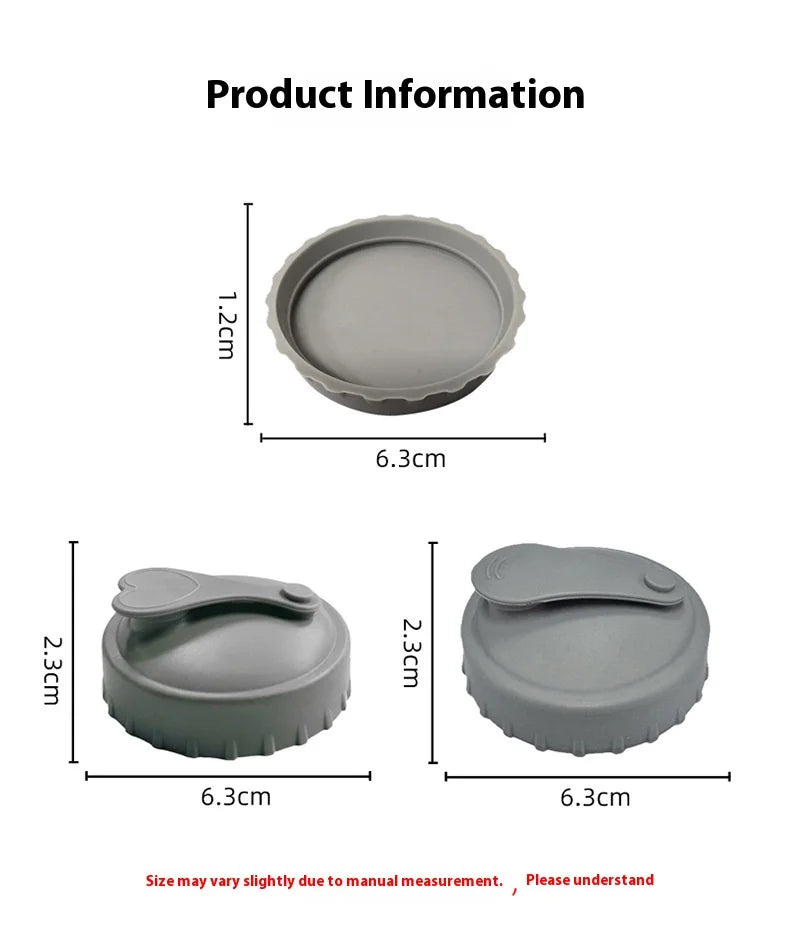 Reusable Silicone Can & Cup Lids (6 Pack) — Airtight Fresh Seals