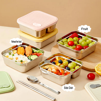 304 Stainless Steel Lunch Box — 600ml & 650ml Bento