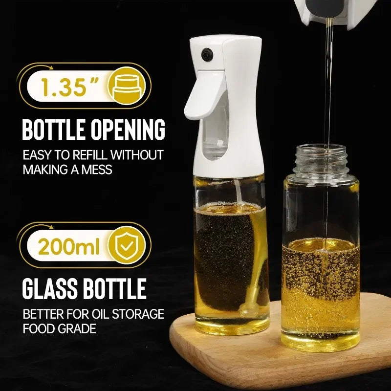 Oil Spray Bottle — Fine-Mist Dispenser for Cooking, Salads &amp; BBQ