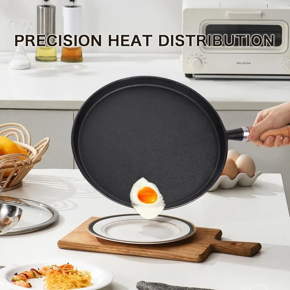 Cast Iron Frying Pan — Uncoated &amp; Naturally Non-Stick