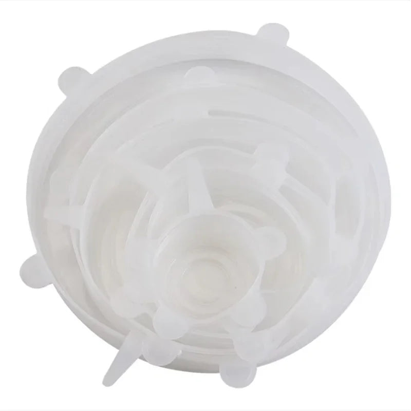 Reusable Silicone Stretch Lids (6 Pack) — Replace Cling Film Forever
