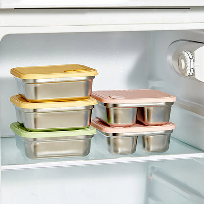 304 Stainless Steel Lunch Box — 600ml & 650ml Bento