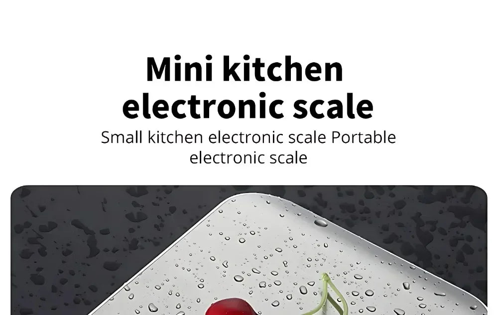 Stainless Steel Digital Kitchen Scale — 5kg Capacity, 1g Precision