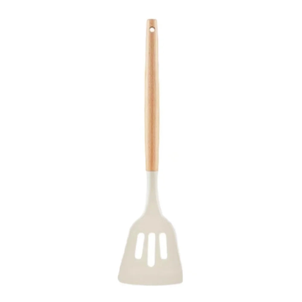 Food-Grade Silicone Cooking Utensils with Wooden Handle