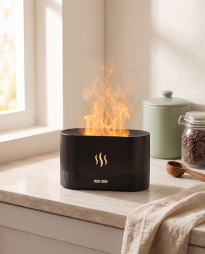 Detoxo flame-effect aroma diffuser lifestyle