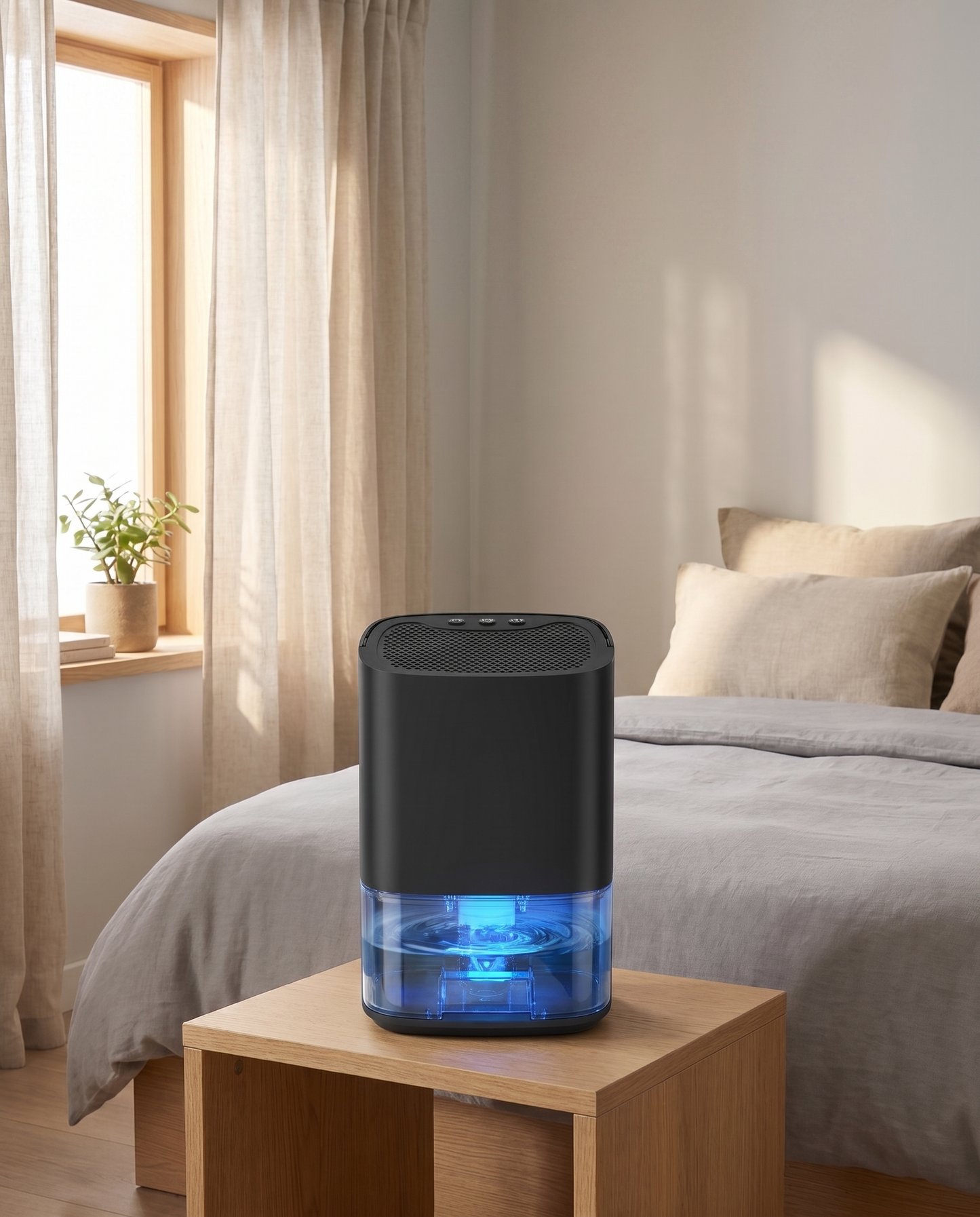 Detoxo portable dehumidifier lifestyle