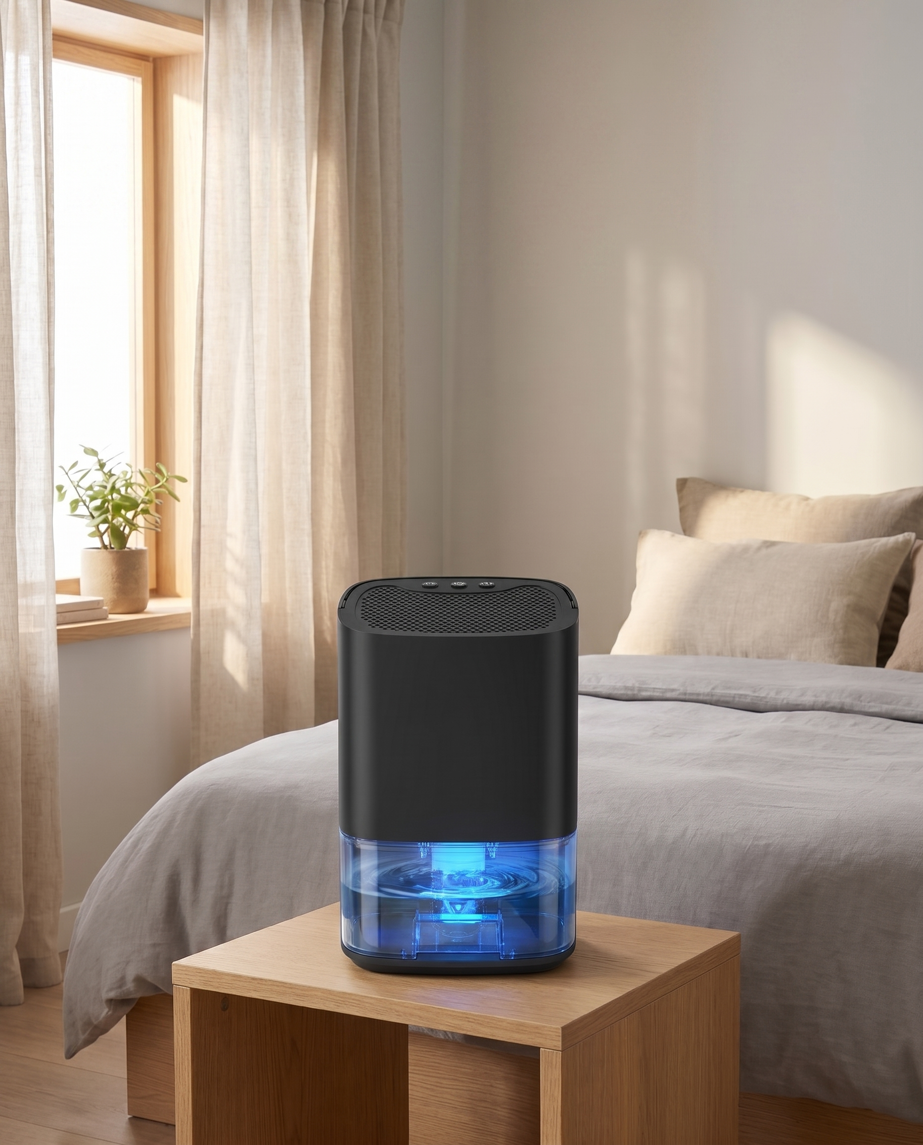 Detoxo portable dehumidifier lifestyle